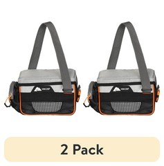 Tackle Bag W/ Trays Carrying Handle Easy-access Mesh Pocket Polyester Gray