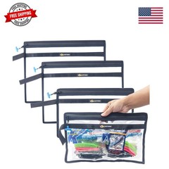 2 Layer Water-resistant Fishing Bait PVC Clear Storage Bag BaitShield Tackle …