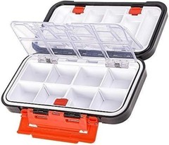 Compact Waterproof Fishing Tackle Box with 16 Compartments – Ideal for Anglers