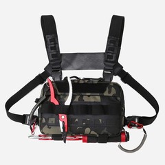 Fishing Vest Bag Men Camo Utility Tackle Chest Waist Pack Outdoor Camping Hiking