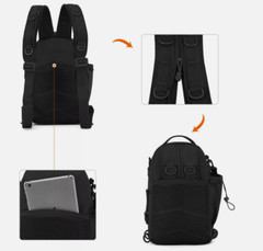 Piscifun Fishing Tackle Backpack with Rod & Gear Holder, Lightweight Outdoor Wat