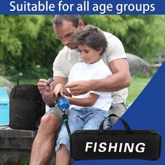 484 Pcs Fishing Tackle Kit with Backpack, Poles, Reels, Lures & Tools – Perfect