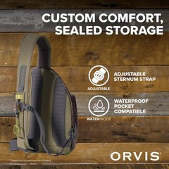 Orvis Mini Sling Pack (26B2) Shoulder Strap Tackle Backpack – Fly Fishing Too…