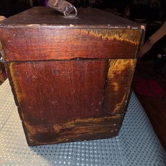 Rare Mengelux Deluxe Wooden Tackle Box Utility Chest w/ Cantilever Trays 1948-53
