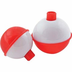 (12)-SouthBend 1 In. Red & White Push-Button Fishing Bobber Float (3-Pack)