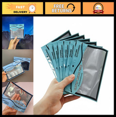 50pcs Waterproof Fishing Bait Bags, 6″x4″ Zipper Storage Pouches, Durable PE Mat