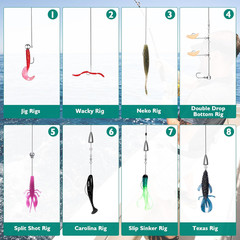 Fishing Lures – Tackle Box with Tackle Included, Fishing Kit with Vibs, Frogs, M