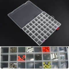 48 Compartments Plastic Storage Saver Box Organizer Case Nails Beads Jewelry