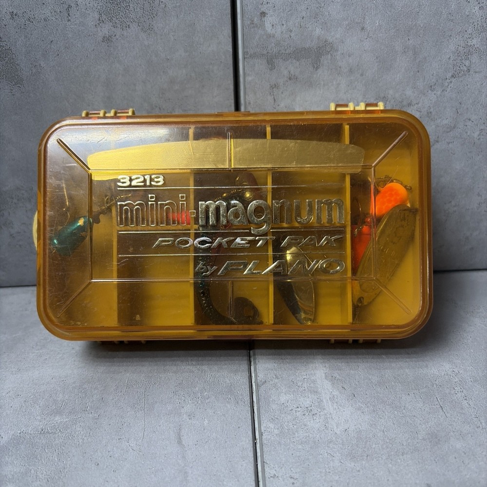 Plano Model 3213 Micro Magnum Dual-Sided Plastic Tackle Box Tackle Included