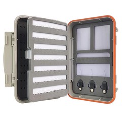 Waterproof Double-Sided Fishing Tackle Box Foam Tray Easy Grip Storage Case