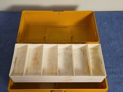 Adventurer Model 1299-7 Yellow Vintage Tackle Box with Tackle – Made in U.S.A.