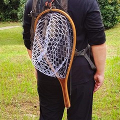 Aventik Fly Fishing Landing Net for Trout Soft Rubber Ghost Mesh Catch and Re…