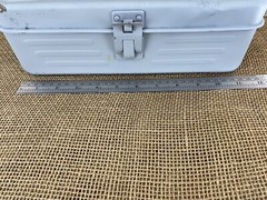 Small Metal Steel Vintage Storage Money Tool Fishing Tackle Box
