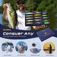 Fishing Lures kit, Bass Fishing Lures for Freshwater， Fishing Gear Set Gifts