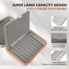 Fly Fishing Box Fly Box Flies Case Jig Organizer Transparent Fly Fishing Tack