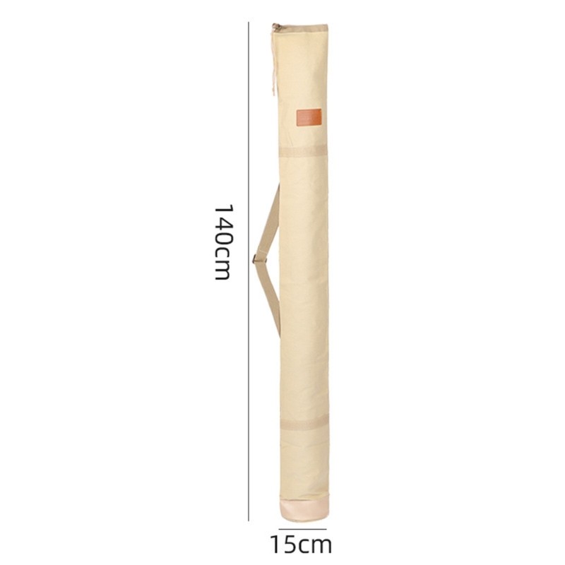 Portable Fishing Rod Storage Bag Canvas Tube Tackle Thickening Fishing Tool Bag