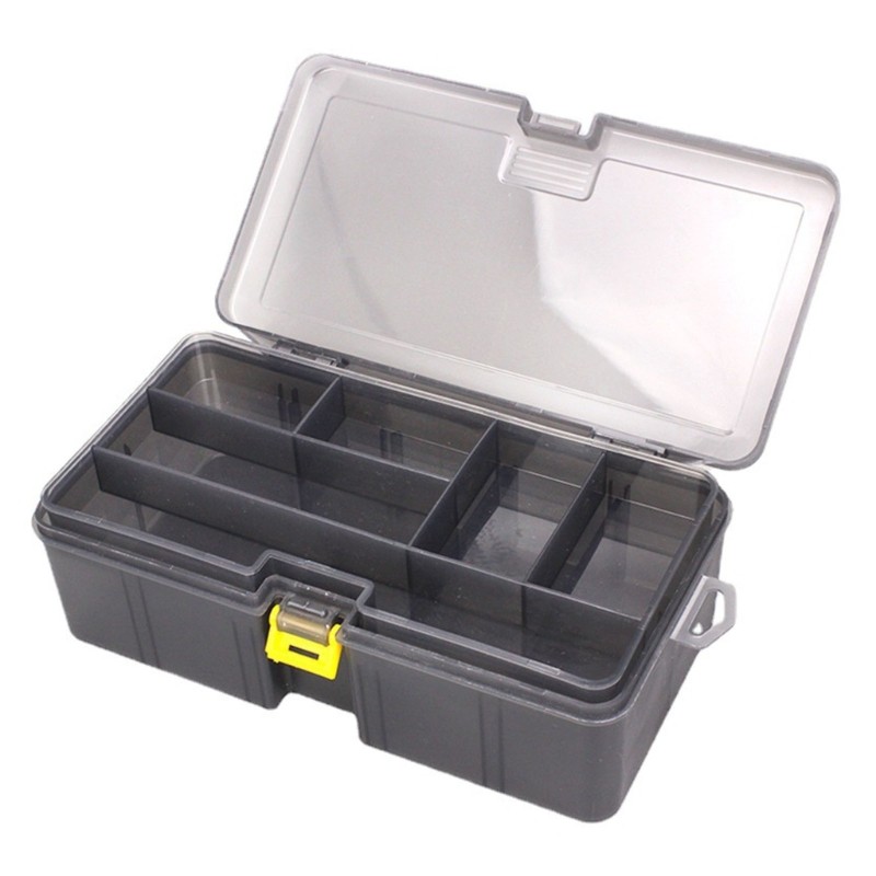 Fishing Lures Container Double Layer Fishing Tackle Box Hook Storage Organizers