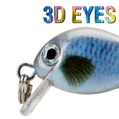 For Mini Crankbait Lure Set 5PCS 3cm 1.8g for Bass Fishing and Light Tackle Use