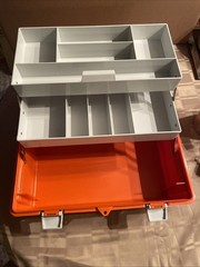 Flambeau PM2072 Paramedic First Aid Medical Case Or Fishing Tackle Box Orange EC