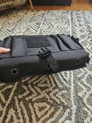 Bronco Black Nylon Shoulder Bag for Fishing Lures, 6 Pockets
