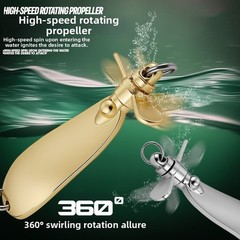 Fishing Spoon Lure with Dual Curved Zinc Alloy 5.1cm x 1.4cm 10g 5-Pack