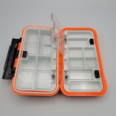 Waterproof 2-Sided Fishing Tackle Box/ Storage Box 7.1oz, Nice Compact Design