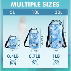 VILLEY 5L Dry Bags Waterproof Roll Top Sack Keeps Gear Dry Lightweight Dry Sacks