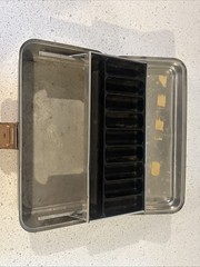 Umco Corporation Tackle Box Silver Vintage Model 131AS Aluminum Case