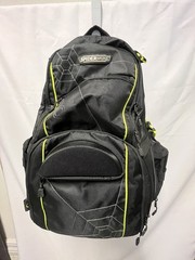 Spiderwire Fishing Backpack Black Soft Sided Tackle Gear Bag Great Shape