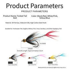 4pcs For Fork Tail Lures 29×10.6mm Plastic Fishing Bait with High Carbon Hook