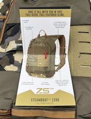 Umpqua Mens Fishing Outdoor Sling Pack Camo Print ZS2 Steamboat 1200
