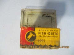 THE SOUTH BEND BAIT MINNOW FISH LURE NO. 1991 EMPTY BOX WITH BROCHURE