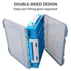 Double Sided Fishing Box Fishing Ccessories Hooks Storage Box H5Z6