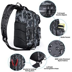 Fishing Tackle Backpack Storage Large(16.5*11.8*5.5inch)-black Camo