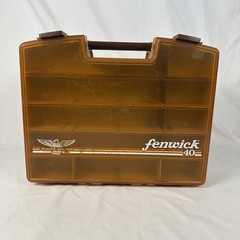 Vintage Fenwick Woodstream 40 Dual Sided Fishing Tackle Box 14.5″ x 12”