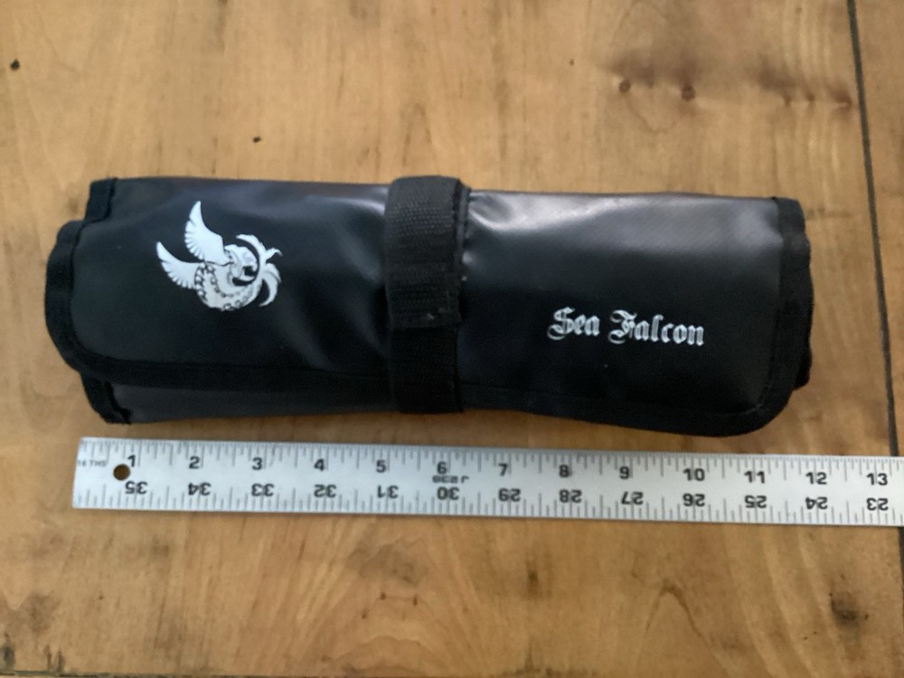 Sea Falcon SPJ Knife Jig Roll Storage Bag Large 11”x5” Johnny JYG Shimano NEW!