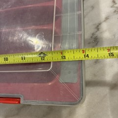 Shimano Red Fishing Lure Storage Crankbait Tackle Box (2 Broken Hinges) See Pic