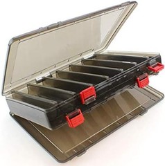 Double-Sided Fishing Lure Hook Tackle Box Visible Hard Plastic Clear Fishing …