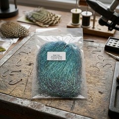 Synthetic Angel Hair Mylar Filament 24.5 cm x 14 cm for Streamer Fly Tying