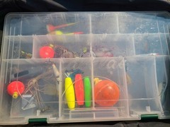 Cabela’s Fishing Tackle Box With Gear!!!