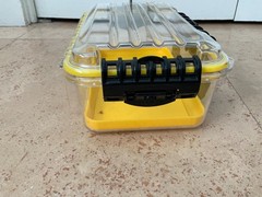 Plano 1460 Waterproof Utility Tackle Box Clear Yellow Case w Insert