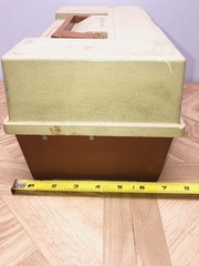 Plano Molding Co. Model 2200 2 Tray Tackle Box Vintage Fishing Gear