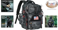 Waterproof Fishing Backpack with Rod Holder Large Tackle Storage Unisex Bait …