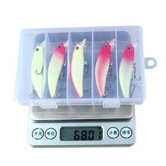 5 Piece Luminous Fishing Lure Set for Bass Trout Mackerel Salmon 56 58g