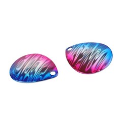 Copper Fishing Spinner Blades 10pcs Kit UV Modified Colorful for Lure DIY