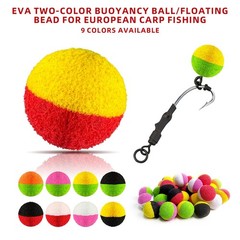 Lightweight For Fishing Beads 30pcs Two Tone EVA Beads for Carp Angling