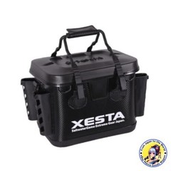 Xesta Hard EVA Tackle Bucket 40cm Black White Fishing Gear