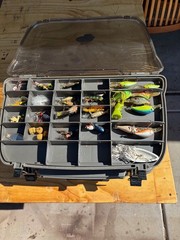 Plano Guide Series Three Level Tackle Box with Lures, Tools and Contents