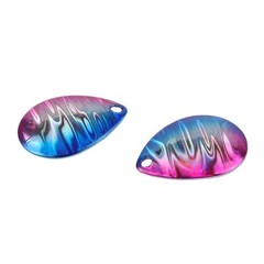 Copper Fishing Spinner Blades 10pcs Kit UV Modified Colorful for Lure DIY
