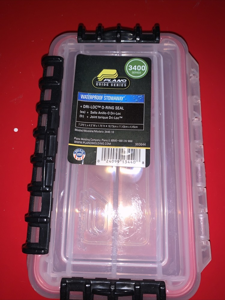 Plano 3400 Waterproof Stowaway DRI-LOC Utility Box Condition Used With Marks